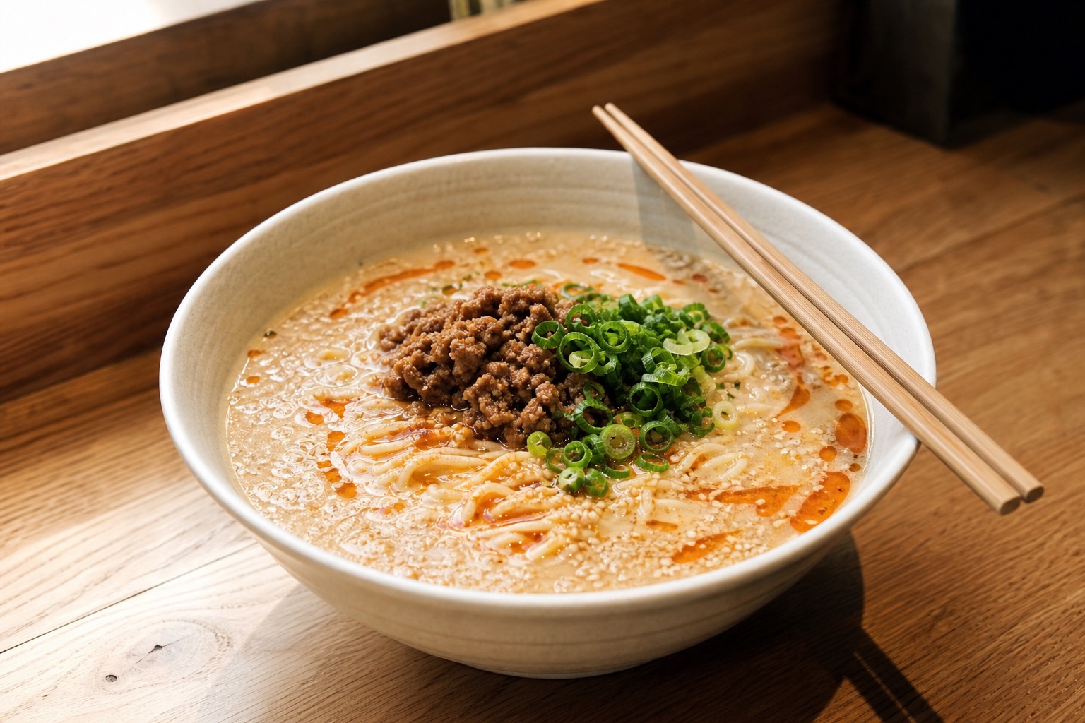 担担麺のボウルの写真